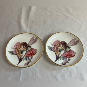 Enchanted Fairy Plates with Gold Accents
